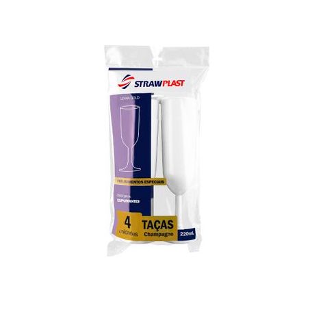TACA PLAST CHAMP BCA STRAWPLAST 220ML C/4