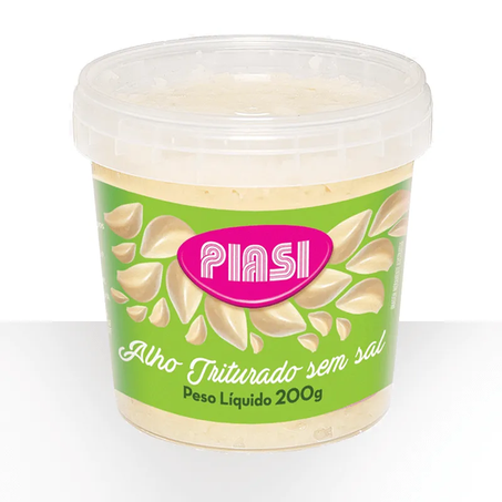 ALHO TRITURADO PIASI S/SAL 200G