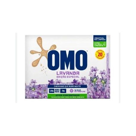 SABAO EM PO OMO LAVANDA CAIXA 1.6KG
