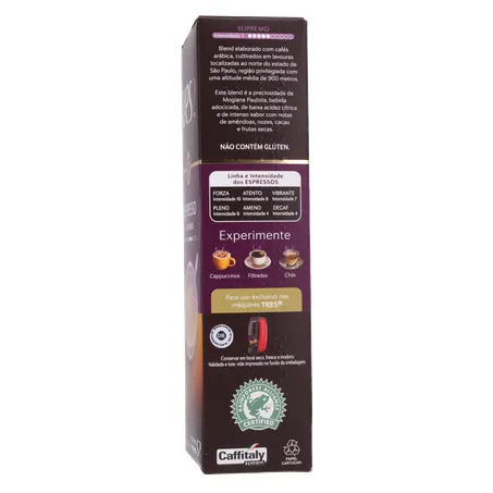 CAFÉ CÁPSULAS TRES ESPRESSO SUPREMO C/10 UN 360-26