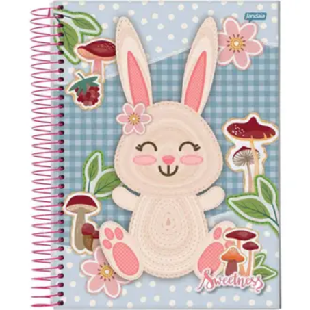 Caderno jandaia espiral capa urad sweetness 1/4 14x20 80f