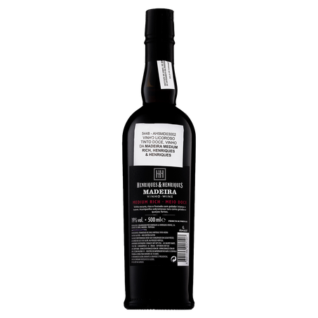 Vinho Henriques & Henriques 500ml Tinto Meio Doce 360-1