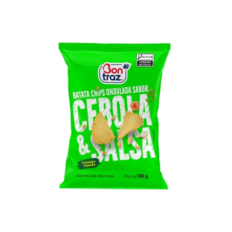 Batata Bontraz Ondulada Cebola E Salsa Pacote 100g