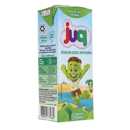 Água de Coco Juq Integral Caixa 200ml 360-32