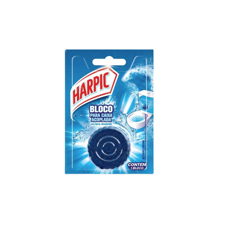 Detergente Sanitário Harpic Acqua Marine Bloco Para Caixa Acoplada 1un 
 