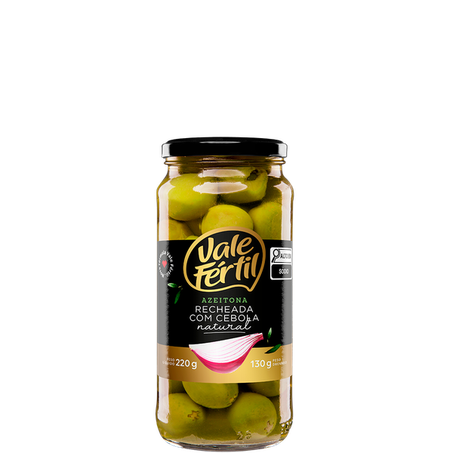 AZEITONA RECHEADA CEBOLA 130G - VALE FERTIL