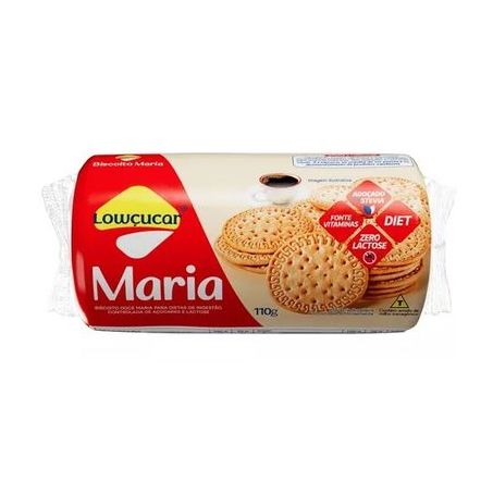 Biscoito lowçucar tipo zero lactose e zero adição de açúcares 110g