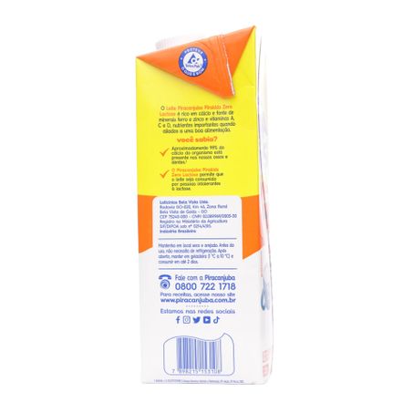 LEITE L V PIRACANJUBA -1L ZERO LACT INTEGRAL 360-17
