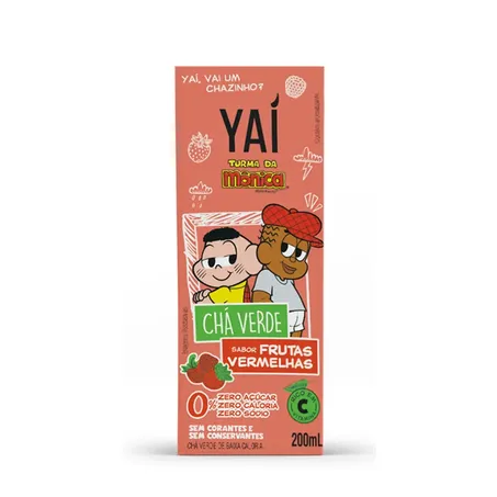 Chá Yai Turma da Mônica Verde Frutas Vermelhas 200ml
