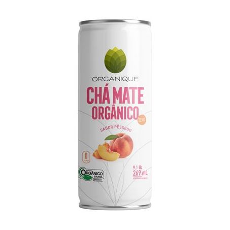 Chá mate organique pêssego zero 269ml