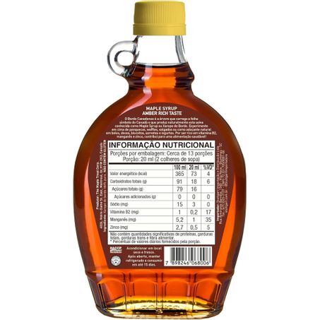 Maple Syrup 100% Puro Canadense 250ml 360-2