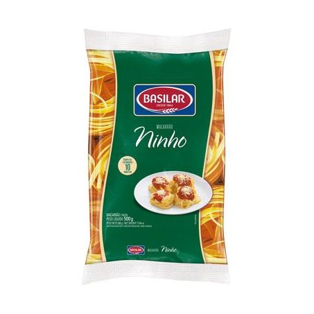 Macarrão Basilar Semolado Ninho Pacote 500G