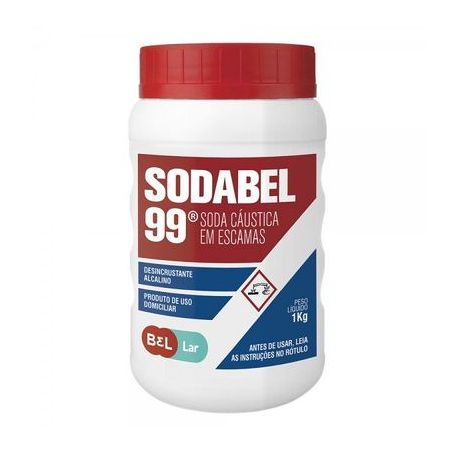 Soda Cáustica Sodabel Pote 1KG