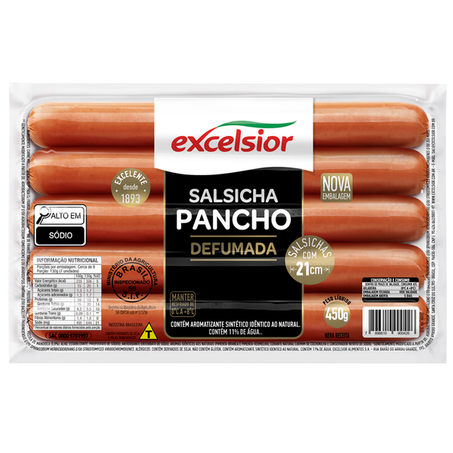 Salsicha excelsior defumada 450g