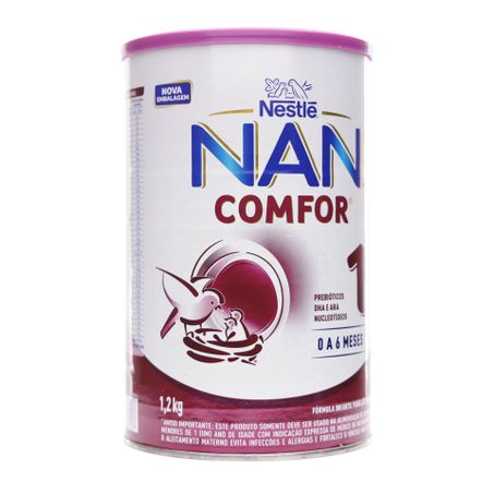 Leite nestle nan comfort 1 0 à 6 meses 1.2kg 360-57