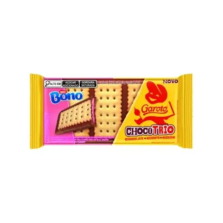 CHOCOLATE GAROTO TRIO BONO MORANGO 90G