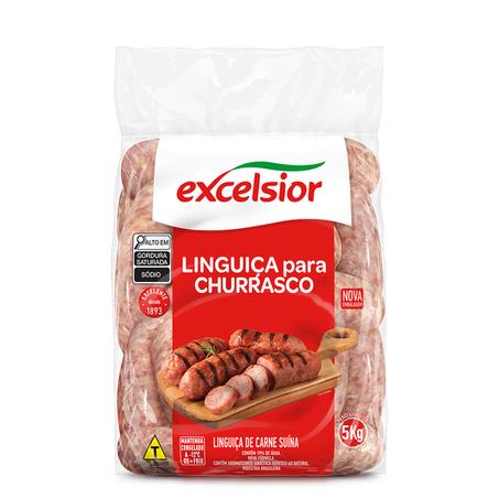 Linguiça Excelsior Suína congelada 5kg