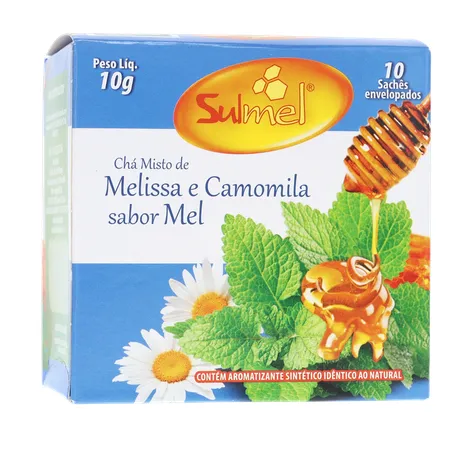 Cha sulmel melissa camomila mel 10g 360-35