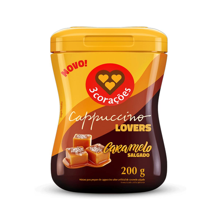 Cappuccino 3 Corações 200g - Caramelo Salgado
