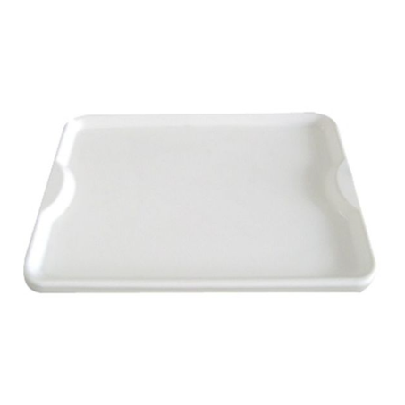 BANDEJA PLÁSTICA BRANCA 32,5 X 43,5CM