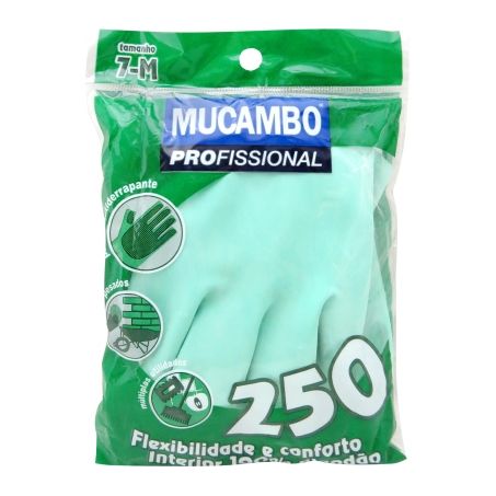 Luva mucambo latex verde media