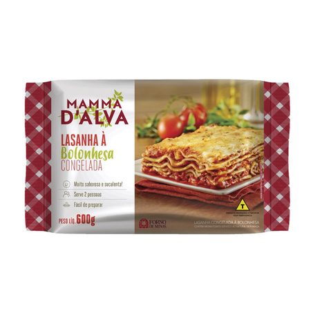 Lasanha Mamma Dalva bolonhesa 600g
