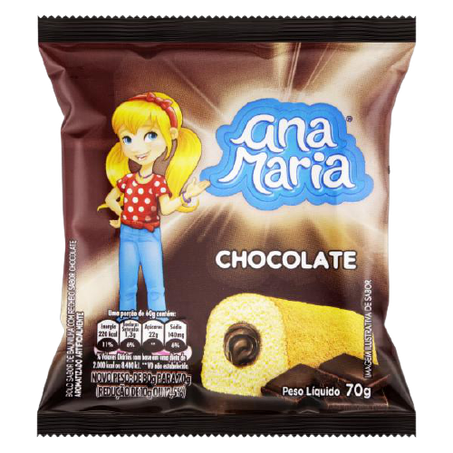 NUTRELLA ANA MARIA BOLINHO CHOC 70G