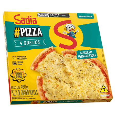 Pizza sadia 4 queijos 460g