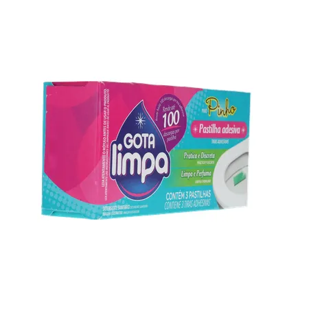 Detergente Sanitário Gota Limpa Pastilha Adesiva Caixa 3un 360-31