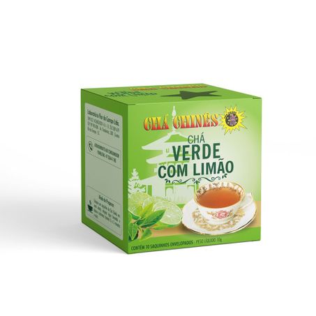 Cha chines 10g verde com limao