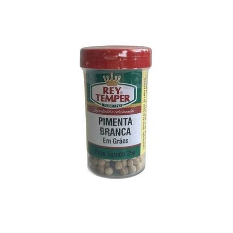 Condimentos Rey Temper Pimenta Branca Graos Pt 25g | Beltrame Supermercados