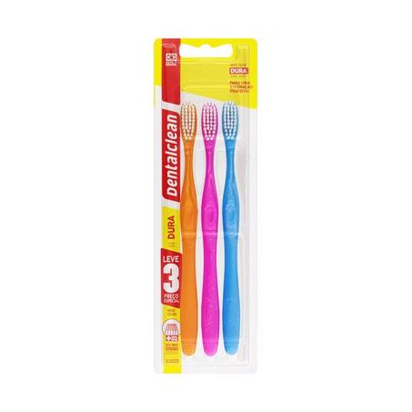 Escova Dental Dentalclean Basic Lv3 Pg2 Pop Color Dura