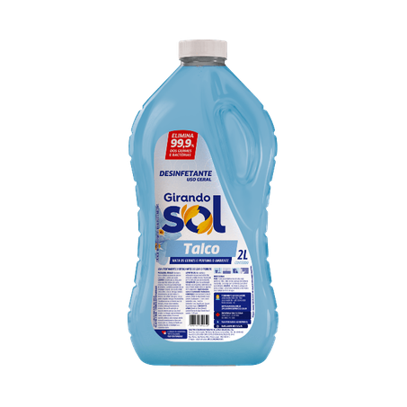 Desinfetante para Uso Geral Girando Sol  Talco Frasco 2lt