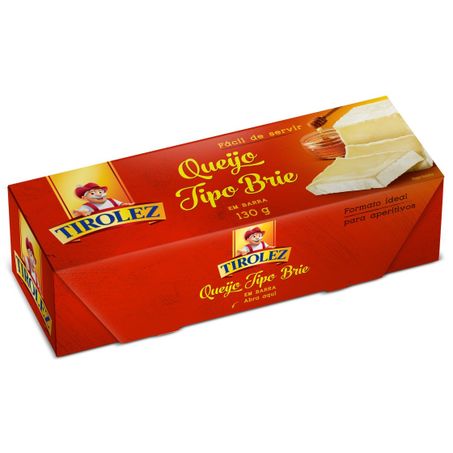 QUEIJO TIROLEZ 130G TIPO BRIE TABLETE