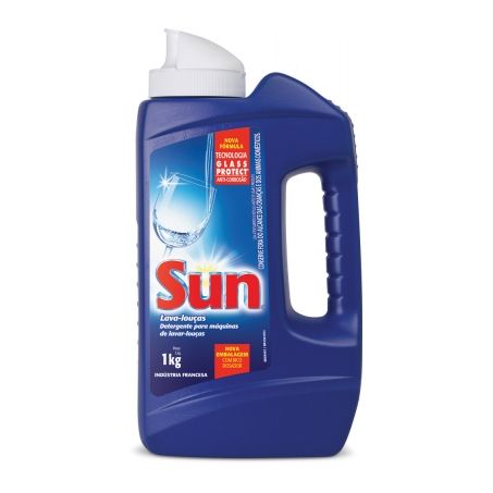 Detergente em pó para máquina de lavar louças sun