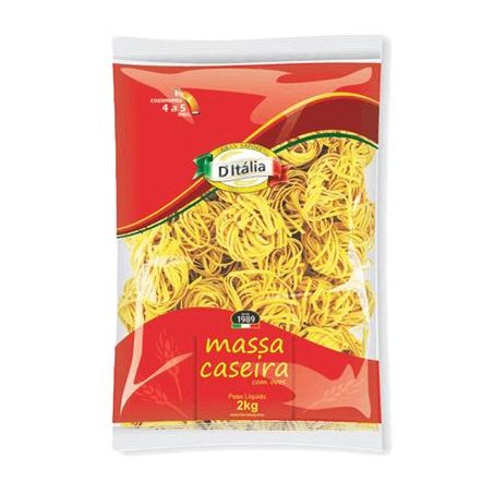 MASSA C/OVOS CASEIRA NINHO TALHARIM D ITALIA 2KG