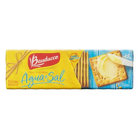 Biscoito água e sal bauducco levíssimo