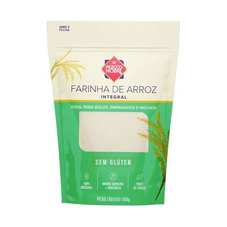Farinha Arroz Integral Pilecco Nobre 560g