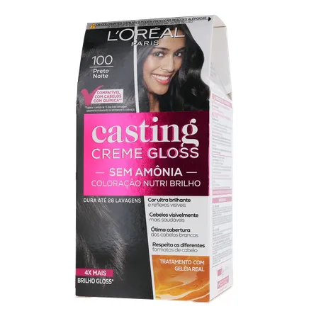 Tintura Para Cabelo L'oréal Casting Creme Gloss Preto Noite 100 360-2