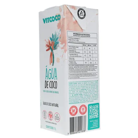 Agua de coco vitcoco 1l 360-5
