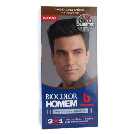 Coloração Biocolor Homem Bozzano Castanho Médio 360-35
