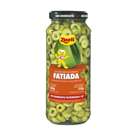 Azeitona Verde Fatiada Zaeli Embalagem 310G