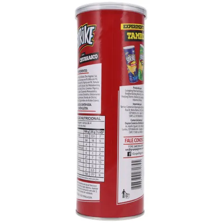 SALGADINHO BATATA STRIKE CHURRASCO POTE 90G 360-19