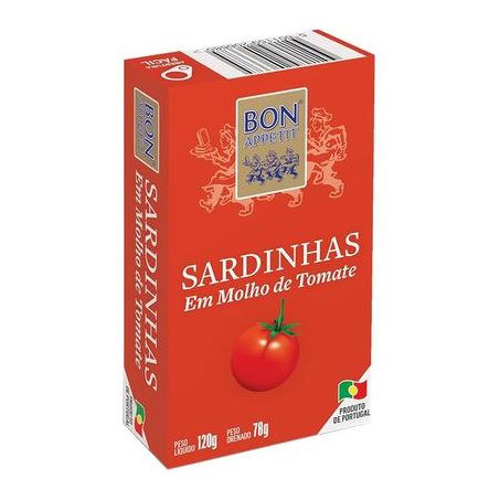 SARDINHA BON APPETI EM TOMATE PICANTE 120G