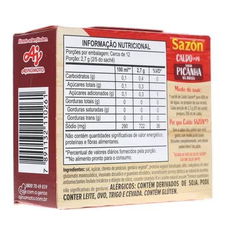 CALDO SAZON PÓ PICANHA 32,5G 360-14