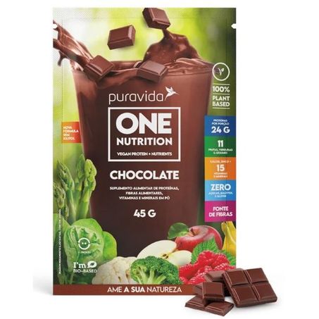 Suplemento puravida one nutrition chocolate 45g