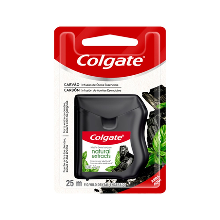 Fio Dental Natural Extracts Carvão Colgate 25M