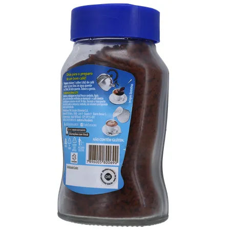 Café Solúvel Granulado 3corações Descafeinado Pote de Vidro 50gr 360-21