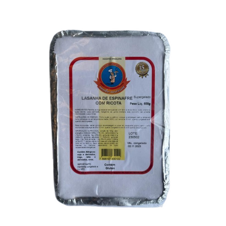 Lasanha susin espinafre c/ricota 600g