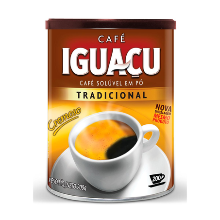 Café Solúvel Iguaçu 200g - Tradicional - Lata